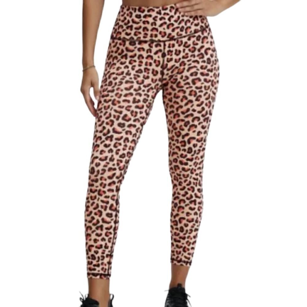 FABLETICS Powerhold Cheetah Leopard Print 7/8 Athletic Leggings - Size XS